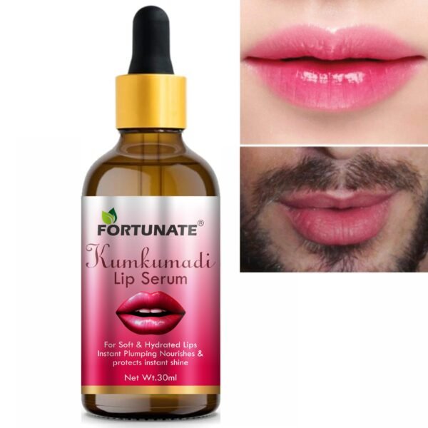 FORTUNATE Kumkumadi Pink Lip Serum (30ml)