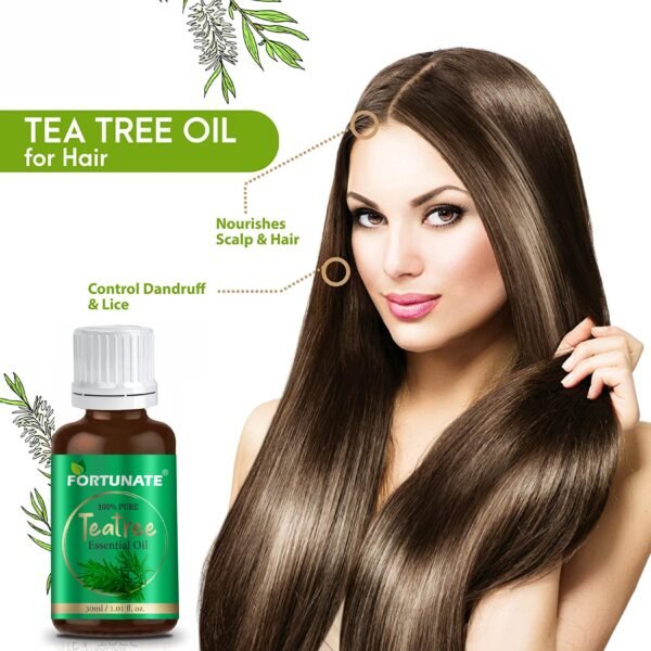FORTUNATE Tea Tree Oil for Skin And Hair (30ml) - Image 2