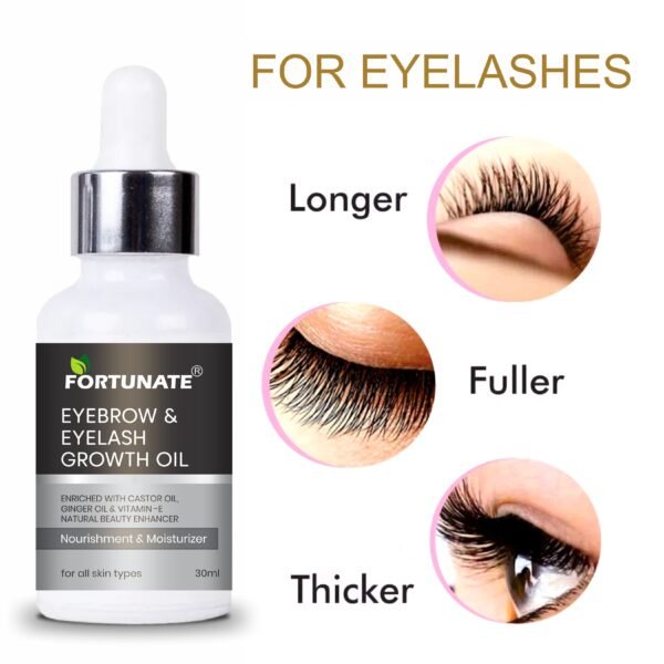 FORTUNATE Eyebrow & Eyelash Growth Oil (30ml) - Image 2