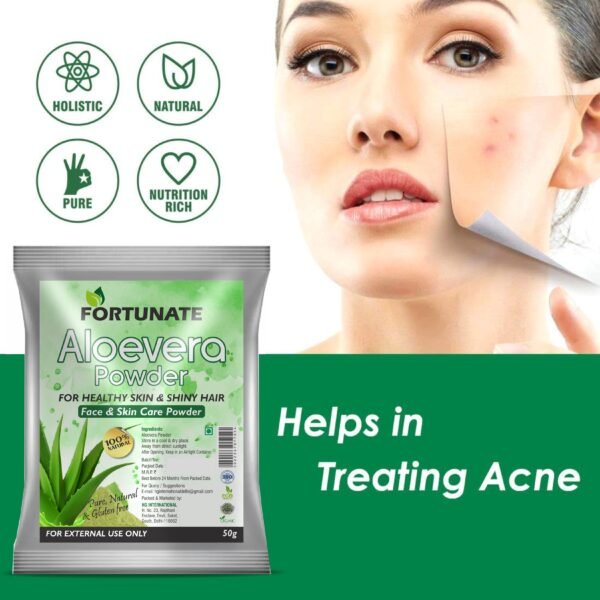 FORTUNATE Natural Aloe Vera Powder (50g) - Image 2