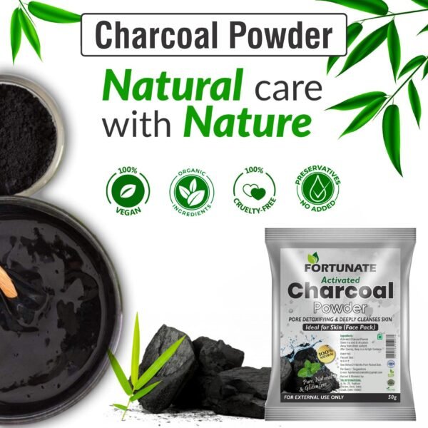 FORTUNATE Charcoal Powder Combo(100g) - Image 3