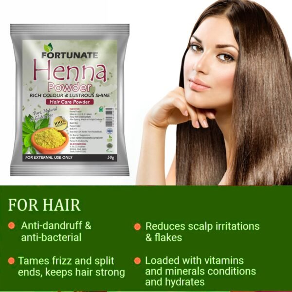 FORTUNATE Herbal Henna Powder Combo(100g) - Image 3
