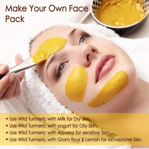 FORTUNATE Kasturi Haldi Face Pack (50g) - Image 2