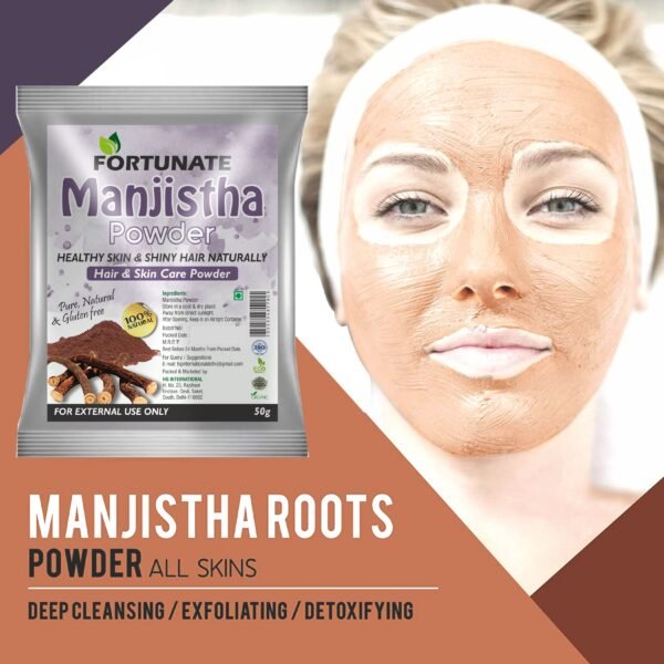 FORTUNATE Manjistha Root Powder( 50g) - Image 2