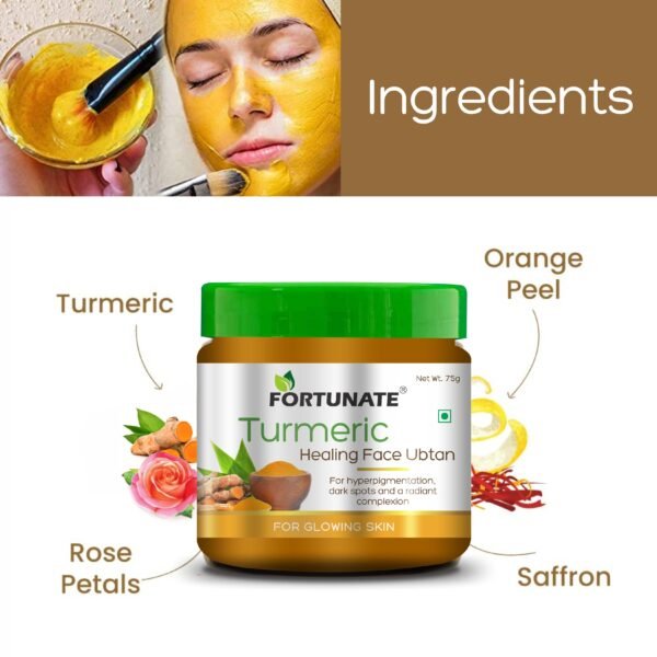 FORTUNATE Ubtan Face Pack Mask (75g) - Image 2