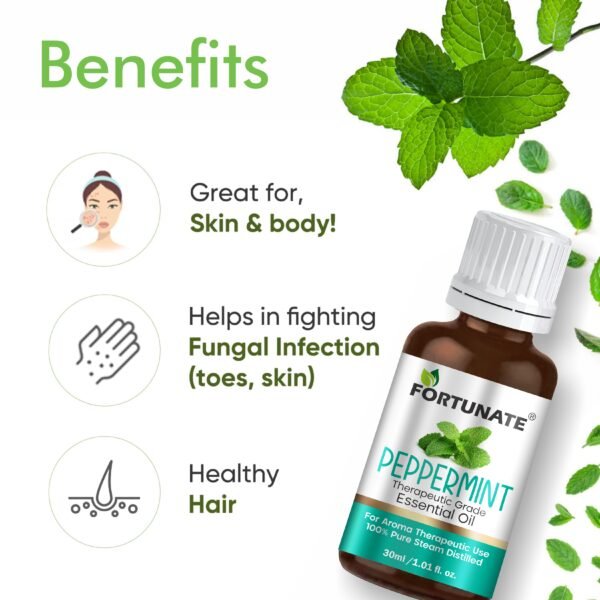 FORTUNATE Peppermint Essential Oil (30ml) - Image 2