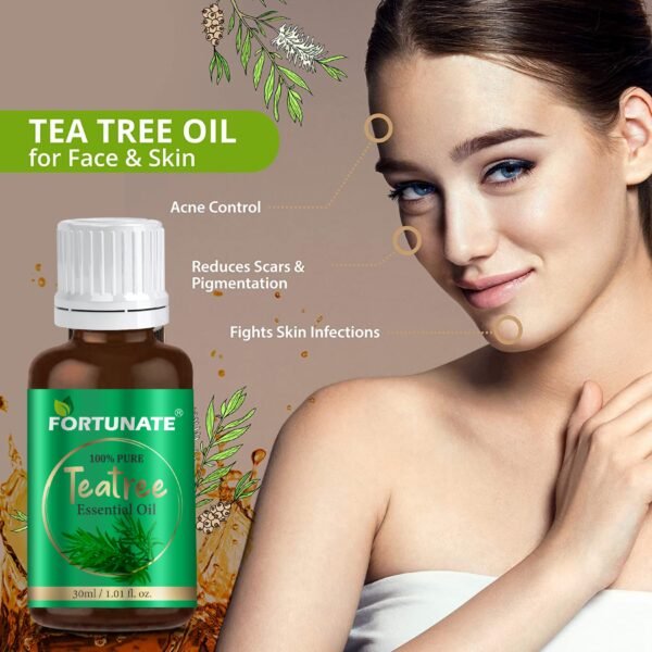 FORTUNATE Tea Tree Oil for Skin And Hair (30ml) - Image 3