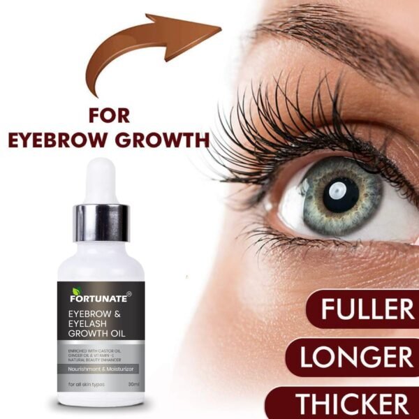 FORTUNATE Eyebrow & Eyelash Growth Oil (30ml) - Image 3