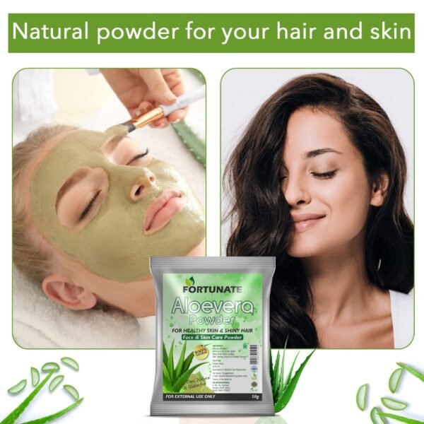 FORTUNATE Natural Aloe Vera Powder (50g) - Image 3