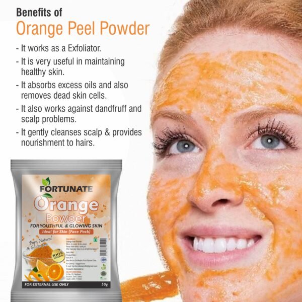 FORTUNATE Natural Orange Peel Powder (50g) - Image 3