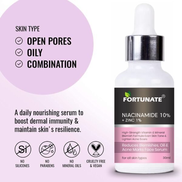 FORTUNATE 10% Niacinamide Face Serum(30ml) - Image 3