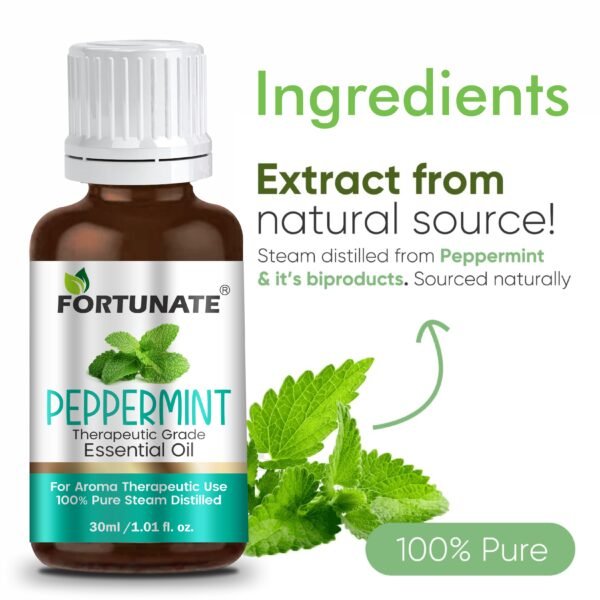 FORTUNATE Peppermint Essential Oil (30ml) - Image 3