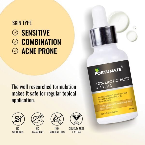 FORTUNATE 10% Lactic Acid Serum (30ml) - Image 4