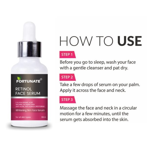 FORTUNATE Retinol Face Serum (30ml) - Image 5