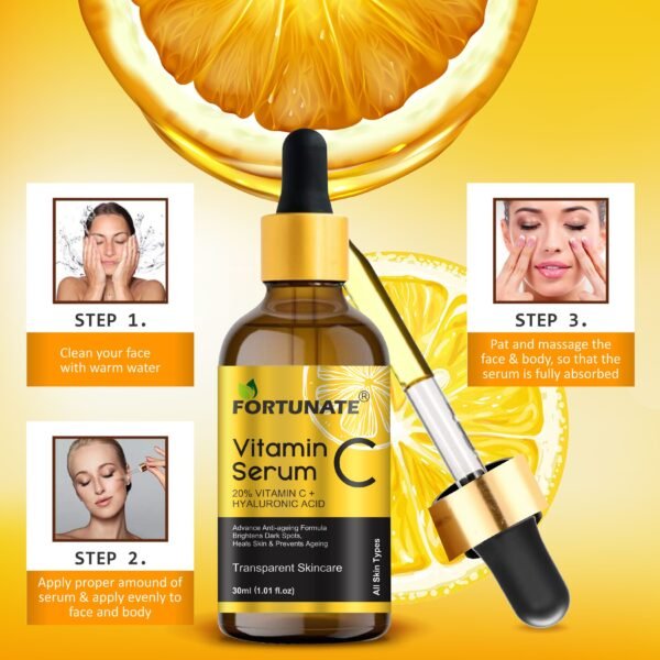 FORTUNATE Vitamin C Serum for Skin (30ml) - Image 5