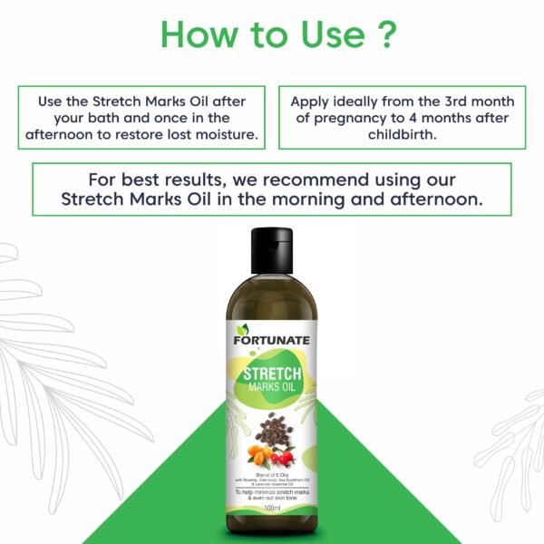 FORTUNATE Stretch Marks Oil (100ml) - Image 5