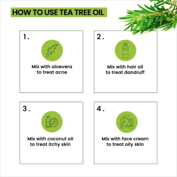 FORTUNATE Tea Tree Oil for Skin And Hair (30ml) - Image 5