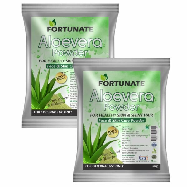 FORTUNATE Aloe Vera Powder-Pack of 2(100g)