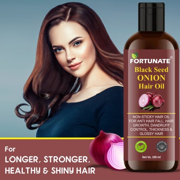 FORTUNATE Blackseed Onion Hair Oil (100ml) - Image 4