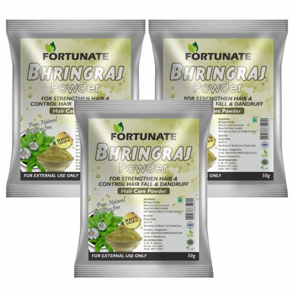 FORTUNATE Bhringraj Powder Pack of 3(150g)