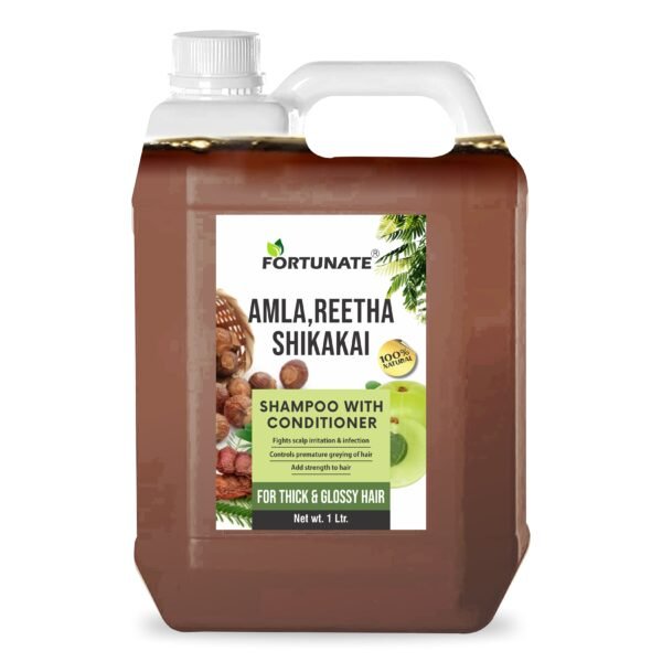 FORTUNATE Amla Reetha Shikakai Shampoo -1L