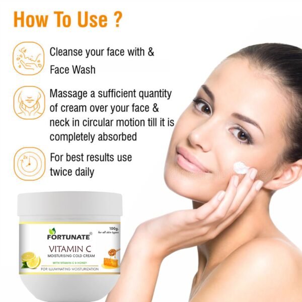 FORTUNATE Vitamin C Cold Cream 100gm - Image 2